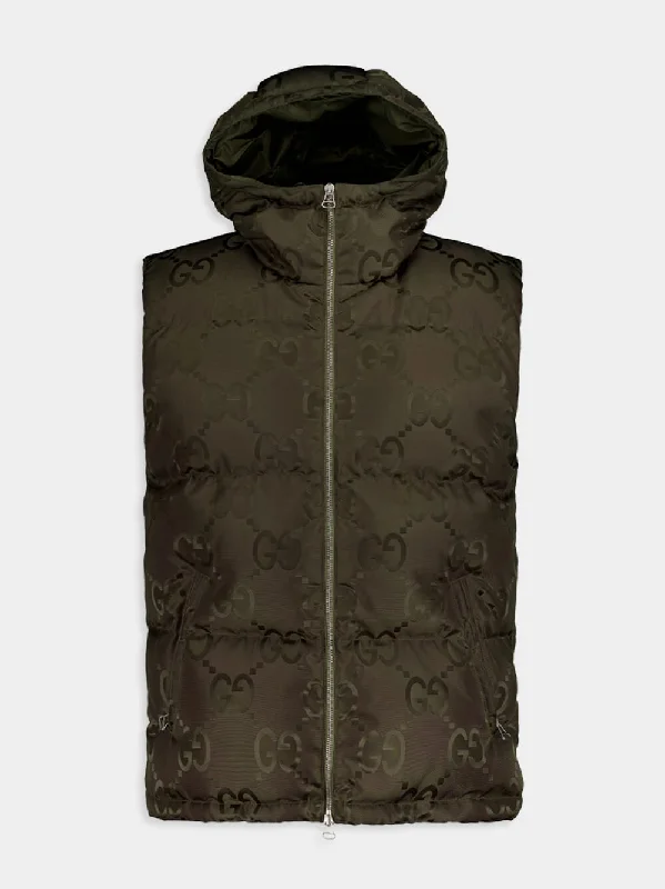 Jumbo GG Canvas Down Vest