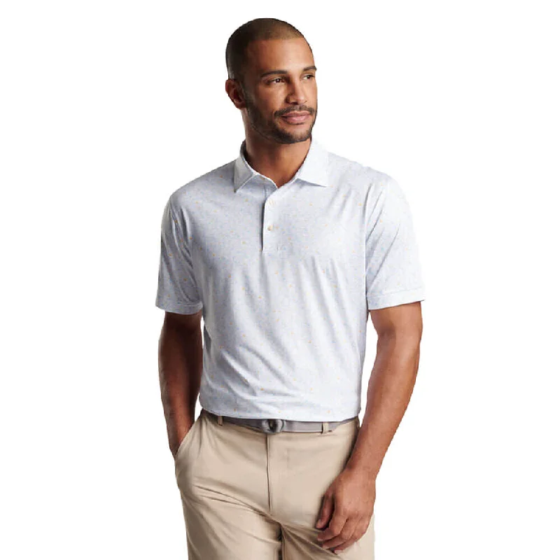 Peter Millar Sandtrapped Performance Jersey Polo Shirt - White