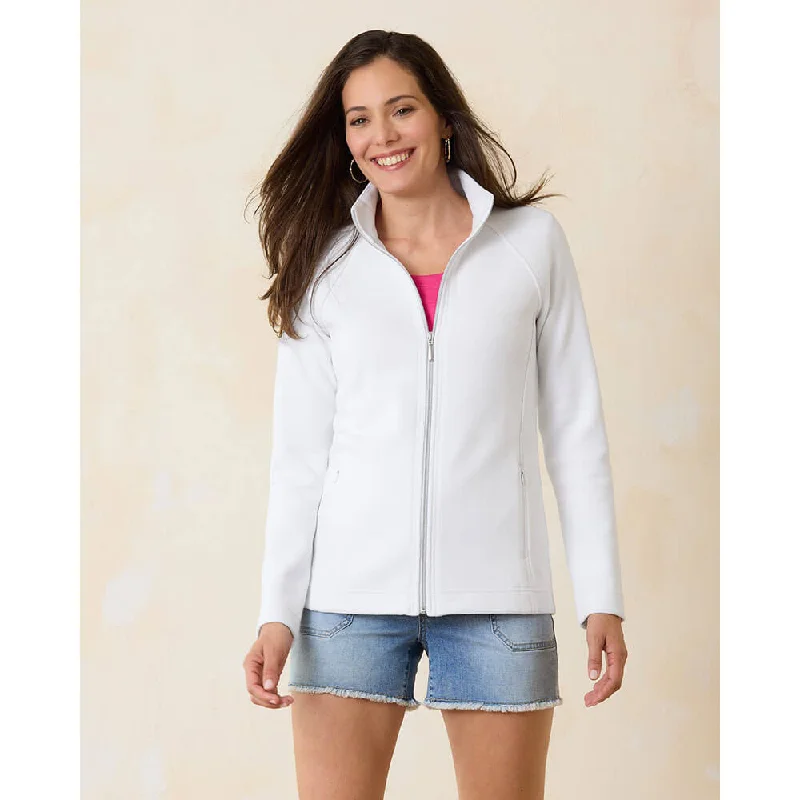 Tommy Bahama Women's New Aruba Full Zip Sweatshirt - White